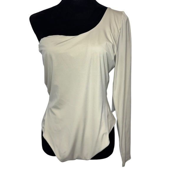 Lululemon Wundermost Ultra-Soft Nulu Long-Sleeve One-Shoulder Bodysuit - Picture 2 of 12